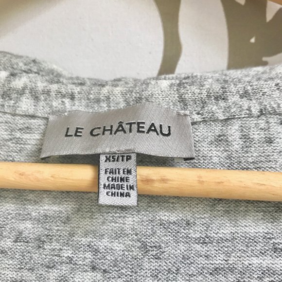 La Chateau Gray Cotton Hoodie Cardigan - Picture 4 of 5